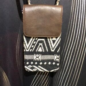 Thirty-One Brown and Black Crossbody Bag